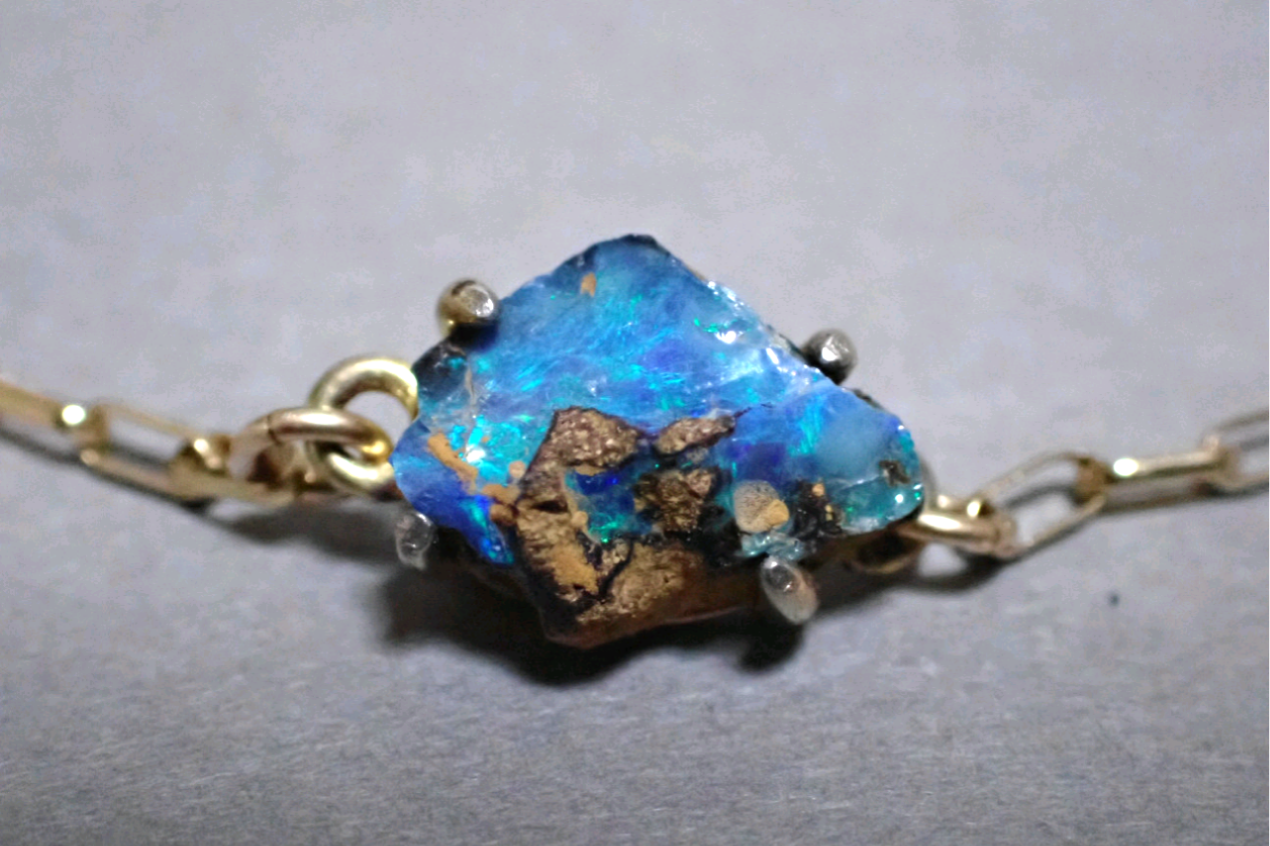 ボルダーオパール　ブレスレット