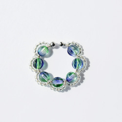 ＜Rollo～イロヅクビジュー～＞イヤーカフ『 HareNohara × Silver 』 3枚目の画像