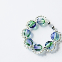 ＜Rollo～イロヅクビジュー～＞イヤーカフ『 HareNohara × Silver 』 1枚目の画像