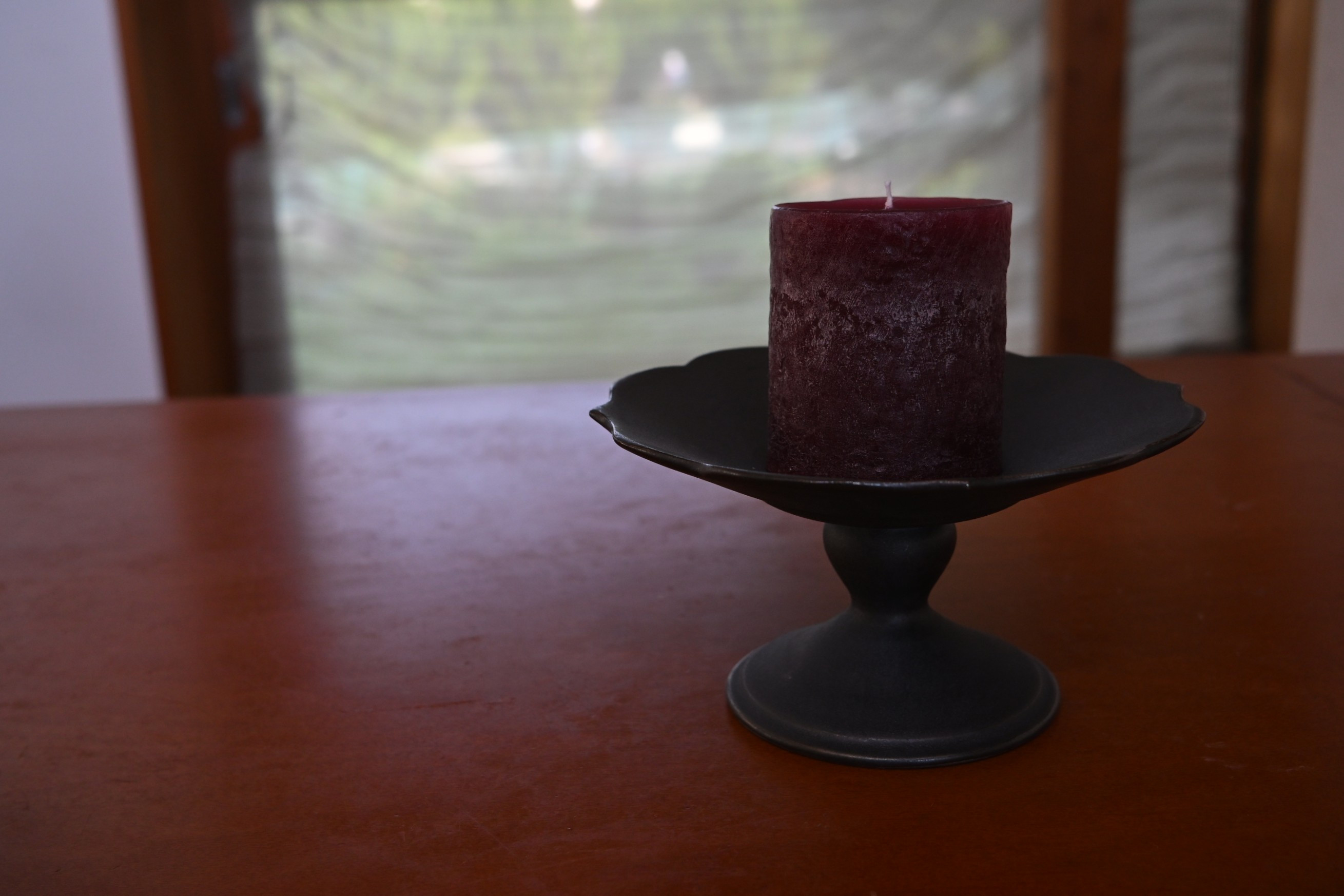 キャンドルホルダー　　銀黒