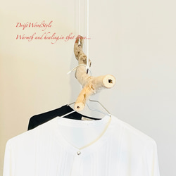 流木ハンガー 115ｃｍサイズの流木のハンガーラック 北欧 衣装掛け ハンギング 吊り下げ ハンガーポール N40 4枚目の画像