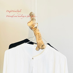 流木ハンガー 115ｃｍサイズの流木のハンガーラック 北欧 衣装掛け ハンギング 吊り下げ ハンガーポール N42 4枚目の画像