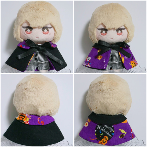10cm〜15cmぬい服 ハロウィン2wayケープ☆受注可 ぬいぐるみ みりめー