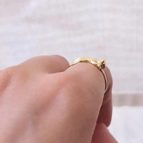 K18 リング　猫　ネコ　ねこ　18金　パール　真珠 楽天市場】【ポイント10倍 9/12 20時より】パール リング k18