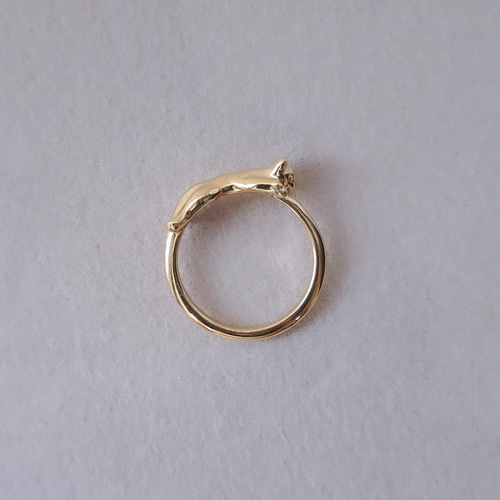 K18 リング　猫　ネコ　ねこ　18金　パール　真珠 K18 リング 猫 ネコ ねこ 18金 パール 真珠 リング 猫 18金 k18