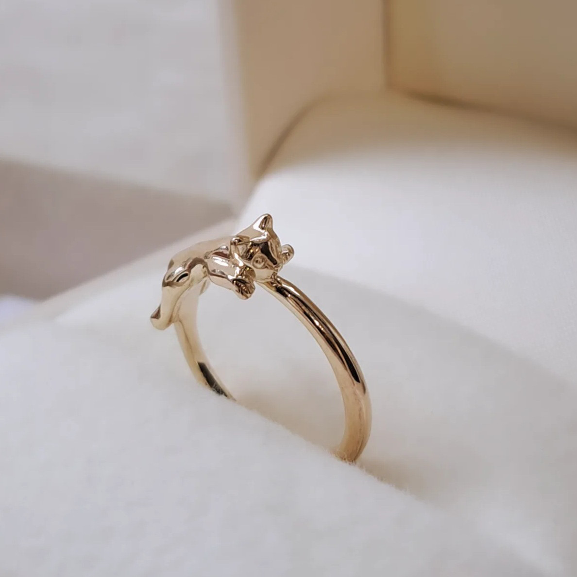 K18 リング　猫　ネコ　ねこ　18金　パール　真珠 K18 リング 猫 ネコ ねこ 18金 パール 真珠 楽天市場