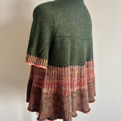 手編み 半袖 シルク&カシミヤ毛糸使用 4枚目の画像