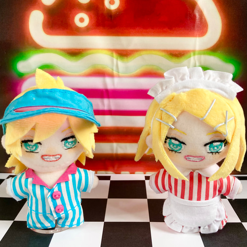 3点セット【15cmぬい服】アメリカンダイナーウェイトレス ぬいぐるみ