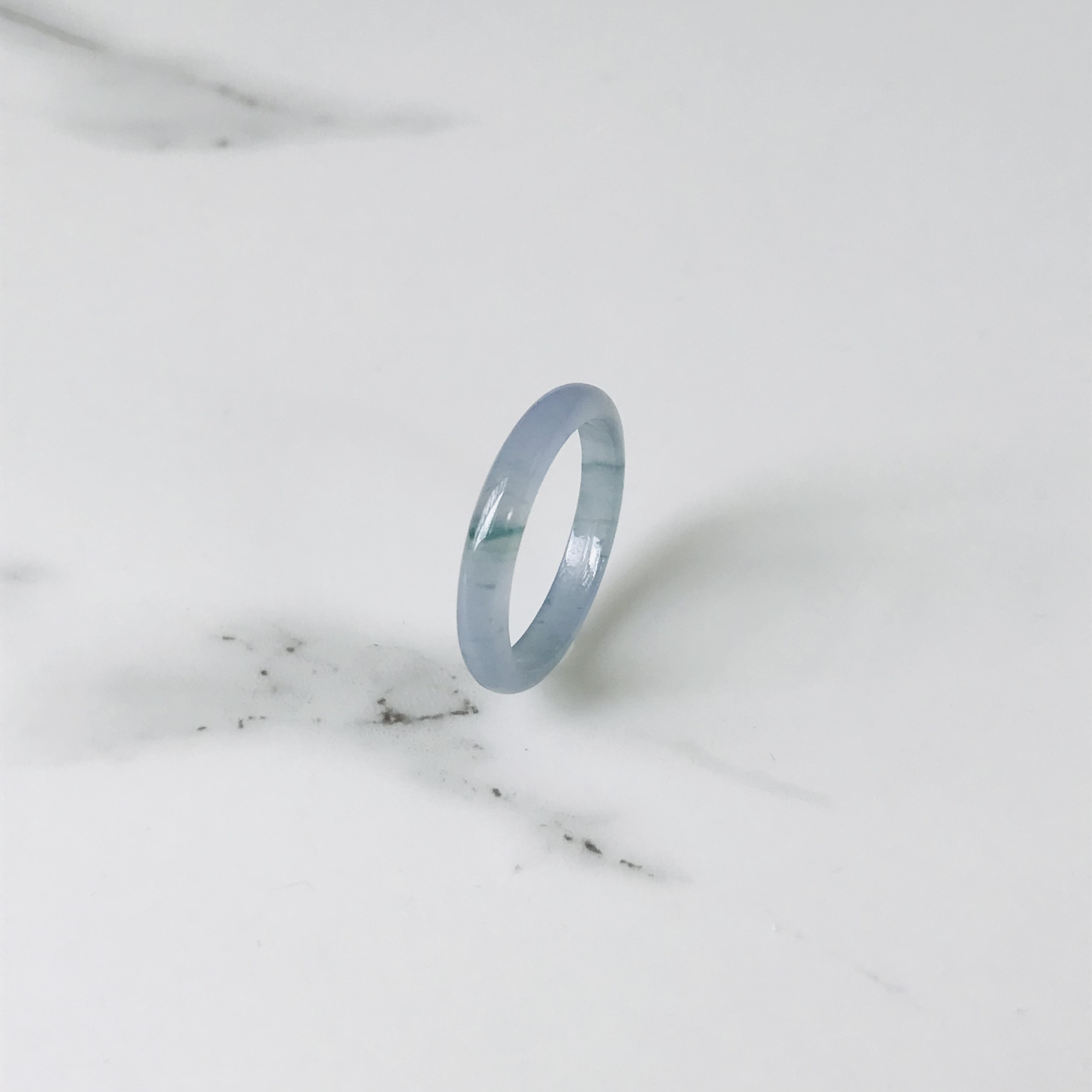 [R290-0013］ ジェイド　JADE ヒスイ　本翡翠　くりぬき　リング　天然石　グアテマラ産　13.5号　指輪