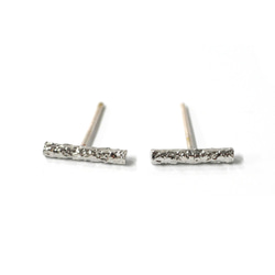 eje2000 [1對] 925純銀芯紋條形耳環 第6張的照片