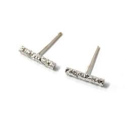 eje2000 [1對] 925純銀芯紋條形耳環 第8張的照片