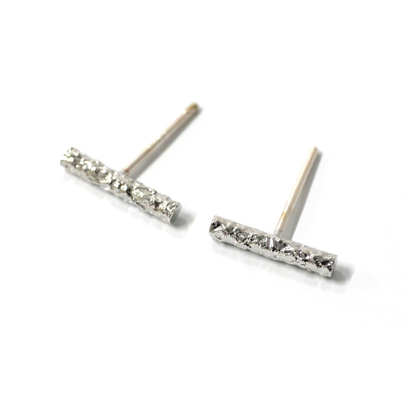 eje2000 [1對] 925純銀芯紋條形耳環 第8張的照片