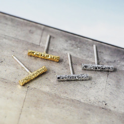 eje2000 [1對] 925純銀芯紋條形耳環 第12張的照片