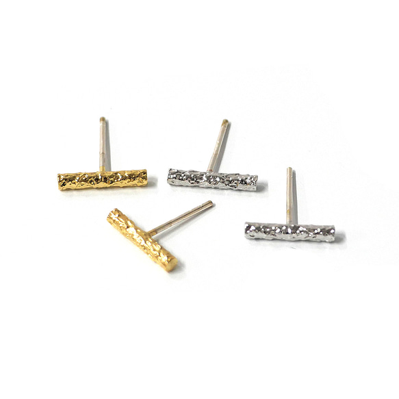 eje2000 [1對] 925純銀芯紋條形耳環 第10張的照片