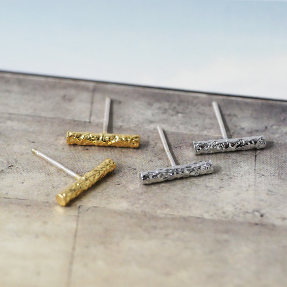 eje2000 [1對] 925純銀芯紋條形耳環 第13張的照片