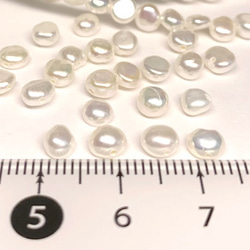 【淡水パール】バロック　4~5mm　10粒　 ハンドメイド素材 4枚目の画像