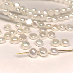 【淡水パール】バロック　4~5mm　10粒　 ハンドメイド素材 2枚目の画像