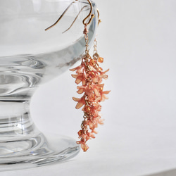 秋香る金木犀　イヤリング/ピアス　ディップフラワー　ディップアート　秋冬新作2025 秋限定2025 10枚目の画像