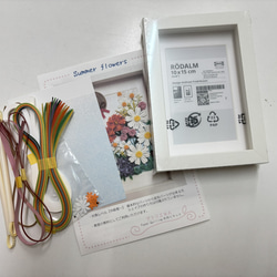 ペーパークイリングキット　Summer flowers 3枚目の画像