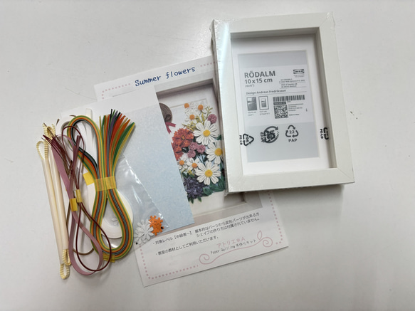 ペーパークイリングキット　Summer flowers 3枚目の画像