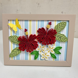 ペーパークイリングキット　ハイビスカス 1枚目の画像