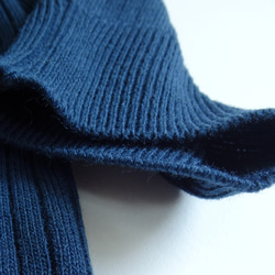 「工作休閒兩相宜」 12G 寬羅紋針織翻領衫（鐵海軍藍） 第9張的照片