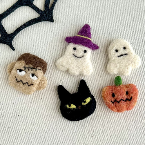 ハロウィン おばけの詰め合わせ キーホルダー 羊毛フェルト ひつじの