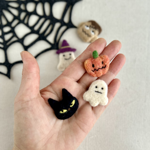 ハロウィン おばけの詰め合わせ キーホルダー 羊毛フェルト