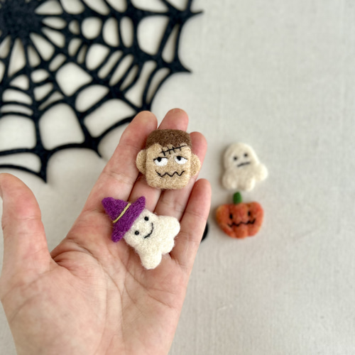 ハロウィン おばけの詰め合わせ キーホルダー 羊毛フェルト