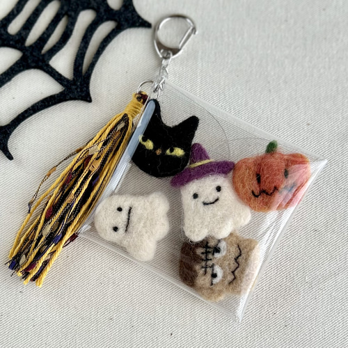ハロウィン おばけの詰め合わせ キーホルダー 羊毛フェルト