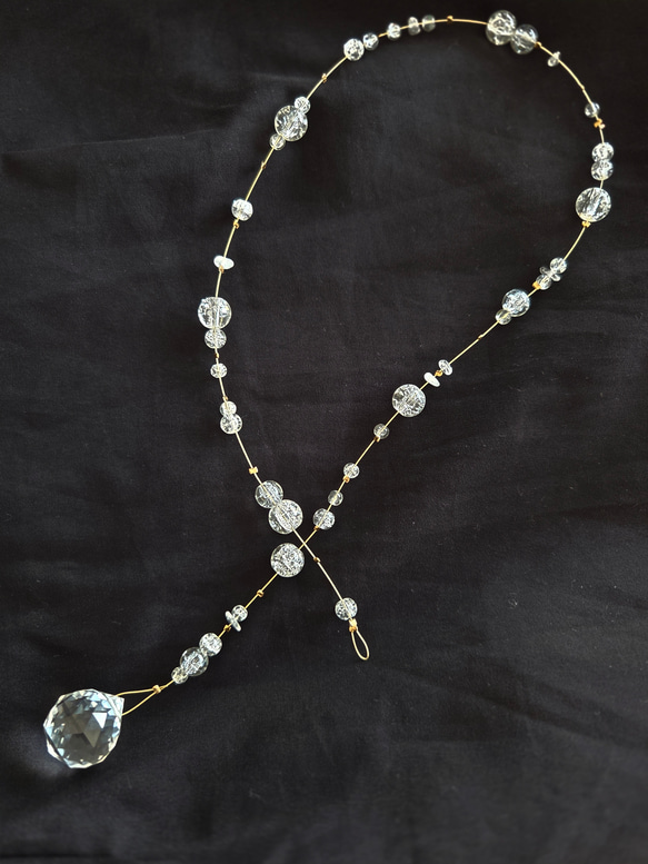 hikarino  ame 天然水晶サンキャッチャー【seven drops 】　★ホワイトセージプレゼント★ 5枚目の画像