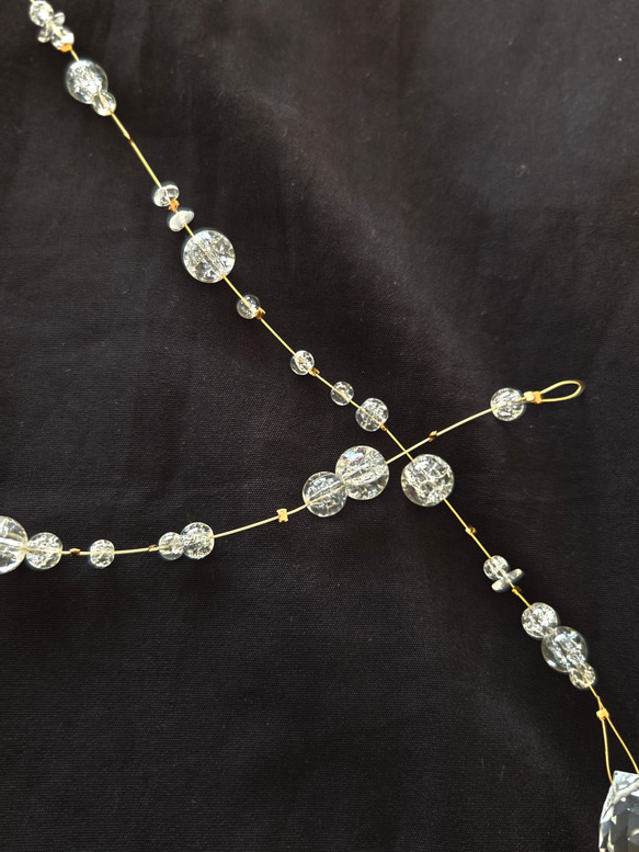 hikarino  ame 天然水晶サンキャッチャー【seven drops 】　★ホワイトセージプレゼント★ 7枚目の画像