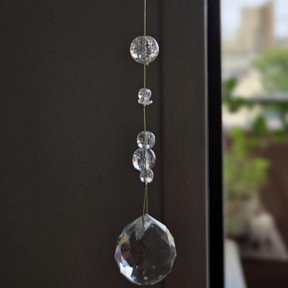 hikarino  ame 天然水晶サンキャッチャー【seven drops 】　★ホワイトセージプレゼント★ 6枚目の画像