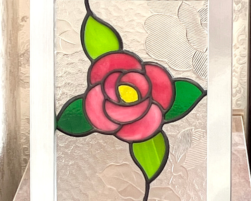 ステンドグラスパネル◆ハンドメイト品 ステンドグラスパネル CAFE ステンドグラス コーヒーパネル ステンド