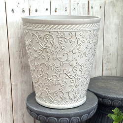 グラスファイバー ポット ホワイト 白 シンプル 観葉植物 植木鉢