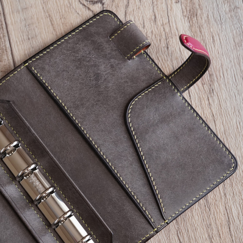 ミニ6システム手帳 カラーオーダー ハンドメイド受注生産 手帳 秀革堂