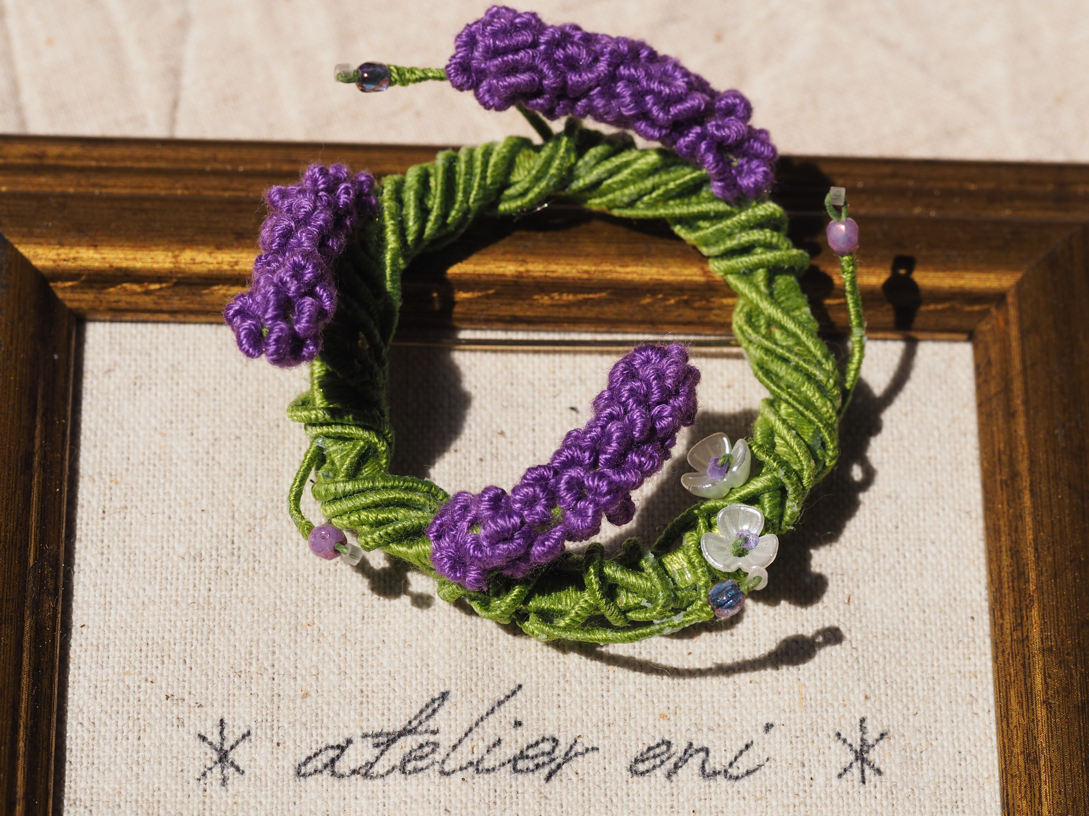 lavender wreath brooch -fresh-