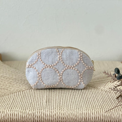 ミナペルホネン タンバリン ブルー 伊勢丹限定 クッションカバー