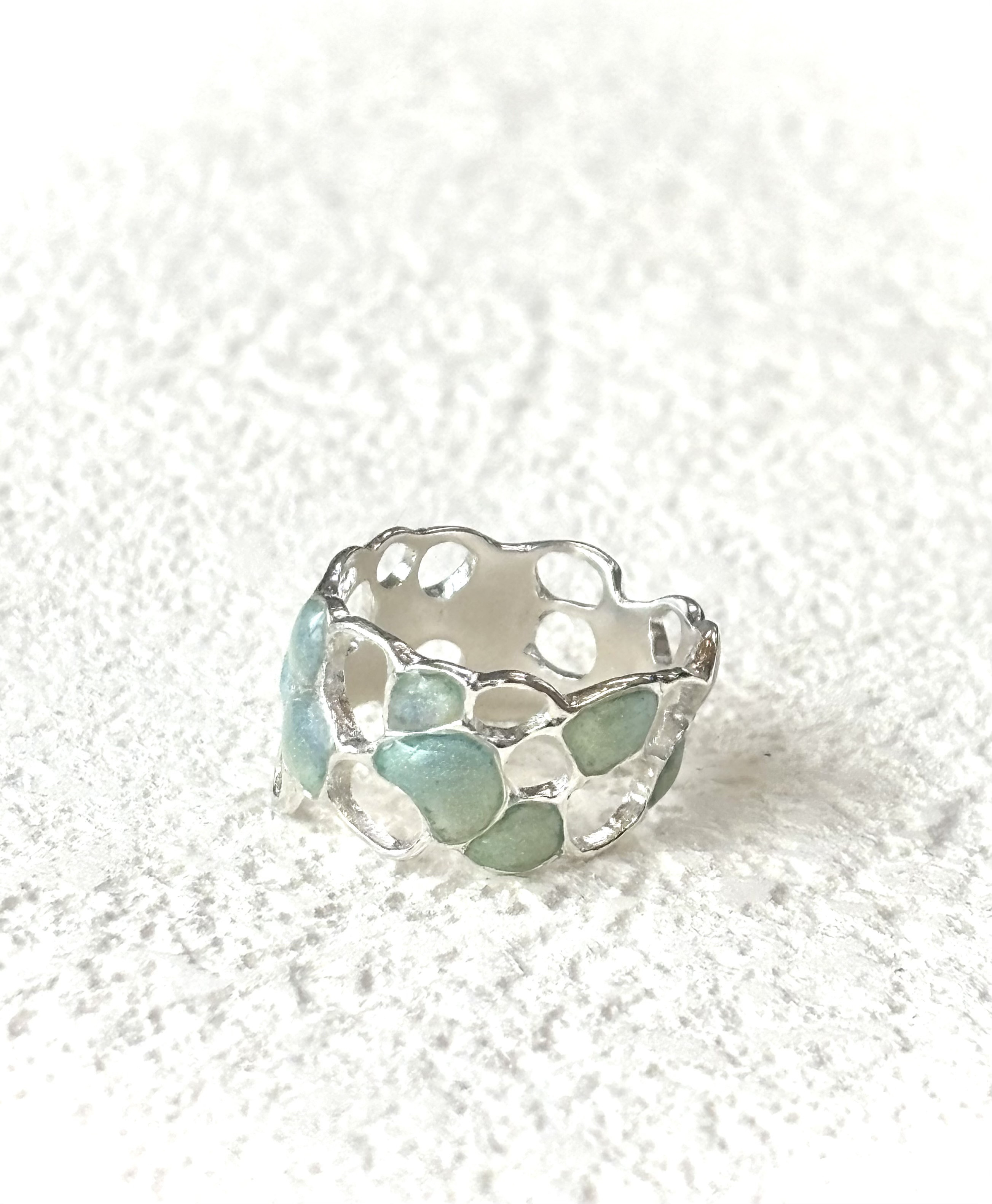 潮騒　透かしリング（9号）