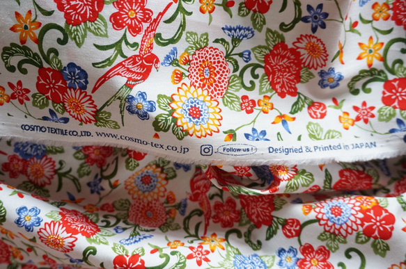 紅型風＊犬用首輪（１５／２０ｍｍ幅）　オーダーメイド　子犬　小型犬　中型犬　和柄　和風　花柄　夏　沖縄 5枚目の画像