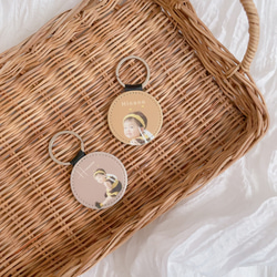 ＼敬老の日♡／ミニポーチ　フォトキーホルダー　プチギフト　キーホルダー　似顔絵　写真　プレゼント　父の日　母の日　還暦　 2枚目の画像