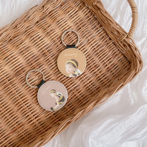 ＼敬老の日♡／ミニポーチ　フォトキーホルダー　プチギフト　キーホルダー　似顔絵　写真　プレゼント　父の日　母の日　還暦　 2枚目の画像
