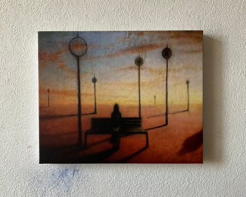 アートパネル「15:00」 / 複製画 額絵 絵画 油絵 抽象画 風景画 現代