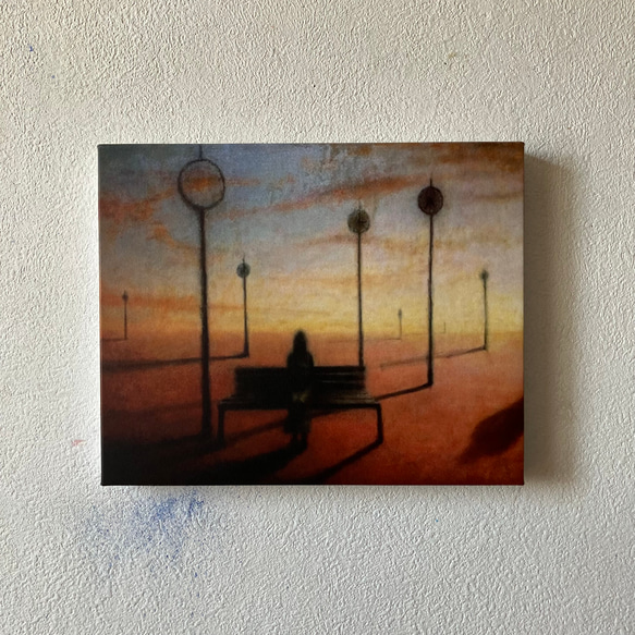 アートパネル「15:00」 / 複製画 額絵 絵画 油絵 抽象画 風景画 現代