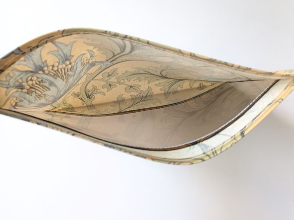 ポケットポーチ　A5（横）　アネモネ　ウィリアムモリス　ラミネート 6枚目の画像