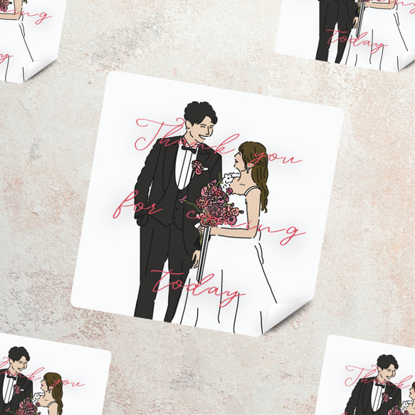 Thank you ラベルシール サンキューシール｜結婚式 プチギフト