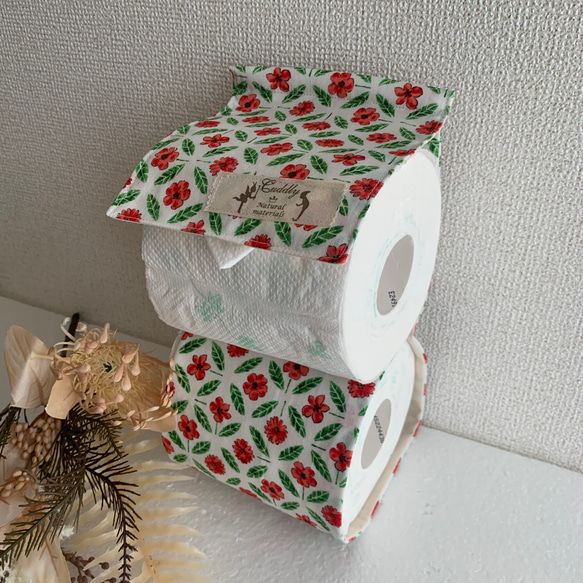 トイレットペーパーホルダーカバー♪sopo kukka〜かわいい花〜♪ バス