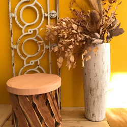 ハラコクッション ホワイト＆ブラウン レザー モロッコ直輸入 レザー ファープフ クッション オットマン ハラコ