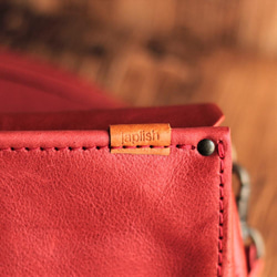 Novia｜手風琴長夾改良型皮夾斜背包【6色牛革】免費縫線與刺繡客製・免費加名・含肩背帶・日本製｜sb-20 第7張的照片