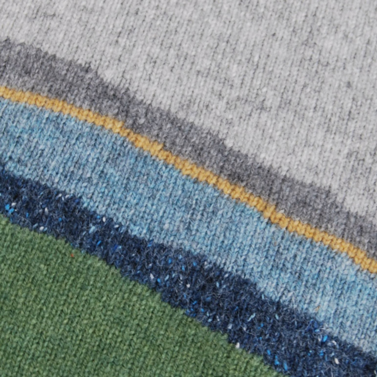 【受注制作】『曇りの日の散歩』色を着る  境界線のセーター